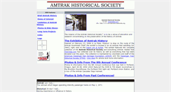 Desktop Screenshot of amtrakhistoricalsociety.org